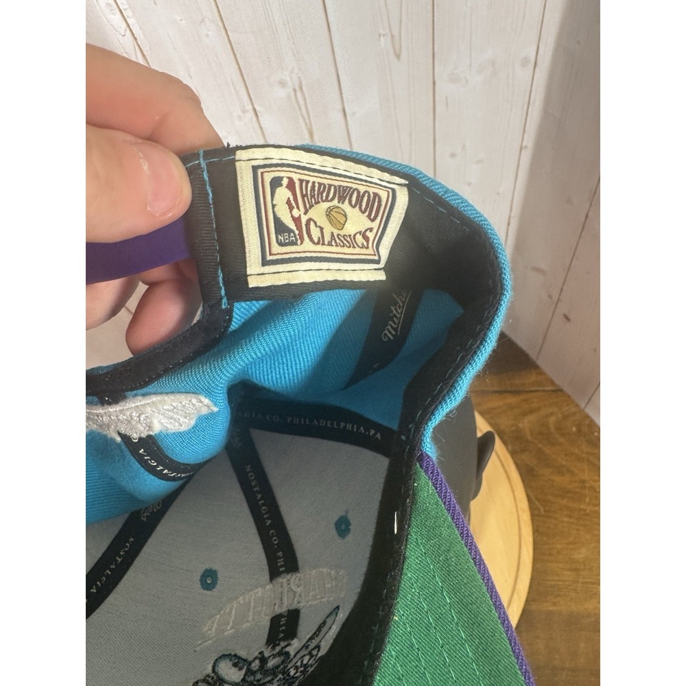 Charlotte Hornets Teal and Purple Snapback Hat - Picture 8 of 8